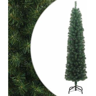 vidaXL &Aacute;rbol De Navidad Artificial Delgado Y Soporte Pvc Verde 240 Cm Vidaxl
