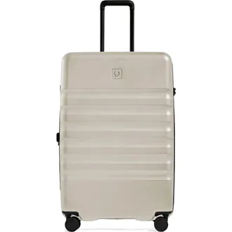 Antler Icon Stripe Large Suitcase in Taupe at Nordstrom
