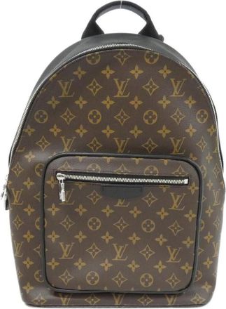 Louis Vuitton Monogram Macassar Marron Coated Canvas Backpack (Pre-Owned)