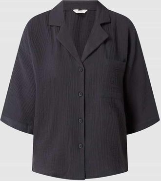 Only Hemdbluse mit Strukturmuster in Dunkelgrau, Gr&ouml;&szlig;e L