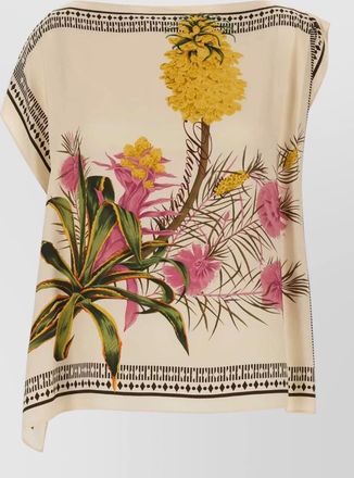 Blumarine printed twill blouse