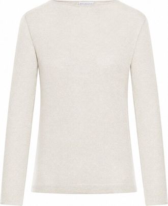 Brunello Cucinelli LIGHTWEIGHT CASHMERE AND SILK SPARKLING SWEATER - Brunello Cucinelli - Woman