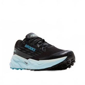 Brooks Womens Cascadia 19 Gtx Running Shoes In Black/ebony/blueflower