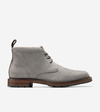 Cole Haan Mens Roundhill Grand Waterproof Chukka Boots - Grey Size 10.5
