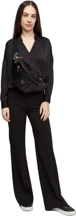 Guess Womens Belt Bag Black Polyurethane Other