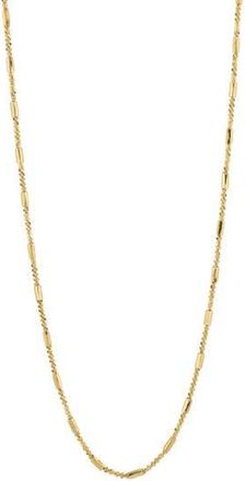 American Exchange Bar Station Chain Necklace in Gold at Nordstrom Rack