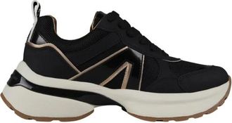 Alexander Smith Victoria Donna in zwart leer en spiegeldetails - Dames - Sneakers - Zwart - 37 EU - Leer - Schoenen