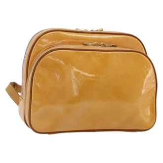 Louis Vuitton Pre-owned Backpacks, female, Orange, Size: ONE SIZE Pre-owned Vintage Patent Leather Backpack