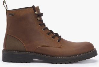 Barbour HARVEY Mens Derby Boots Teak - Brown - Size UK 7