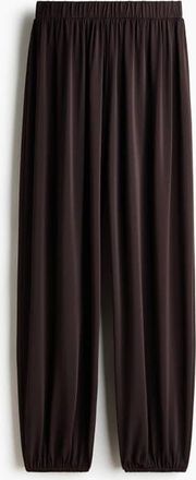 H&M Pull-on Balloon Trousers in Dark Brown at Nordstrom, Size X-Small