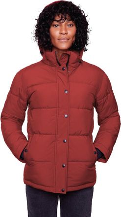 Alpine North FORILLON - Vegan Down Short Quilted Puffer Jacket in Deep Red at Nordstrom, Size X-Large