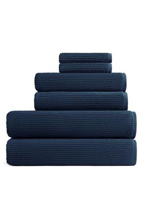 Parachute Soft Rib Bath Essentials in Marine at Nordstrom, Size Bath Sheet