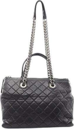 Chanel Pre-owned Matelasse 2way handtas - Dames - Vintage Schoudertas - Zwart - ONE Size - Leer - Vintage