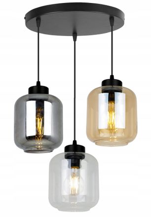 OEM L&aacute;mpara Colgante Moderna Y Elegante Con Pantalla De Cristal