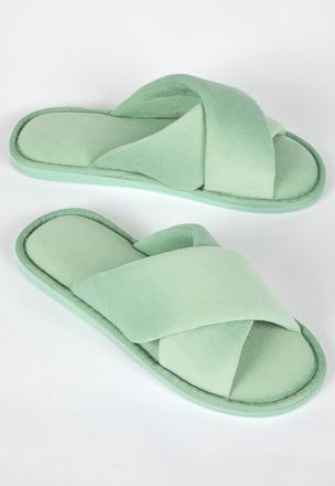 Roman Cross Over Open Toe Slipper