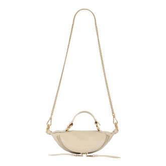 Lancel Mini Crossbody Origami - Dames - Handtassen - Beige - ONE Size - Leer - Tassen