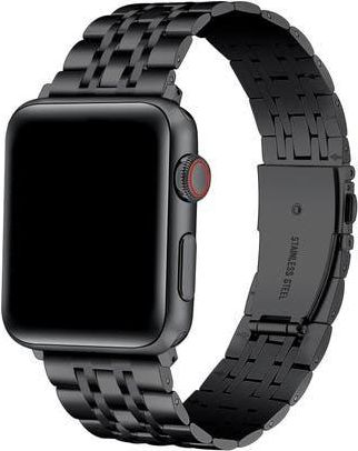 Posh Tech Stella Black Stainless Steel Apple Watch Bracelet Watchband at Nordstrom Rack