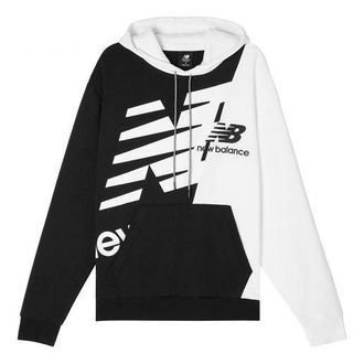 New Balance Splice Logo Hoodie White Black MT11511-BM