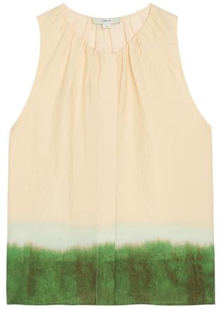 Vince Dip-dye Woven top - Cream - S (UK8-10 / S)