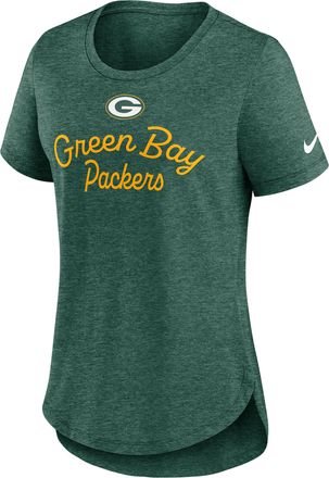 Nike Green Bay Packers Script Nike Womens NFL T-Shirt in Green | NKMVEX517T-EVH