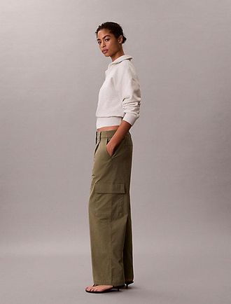 Calvin Klein Relaxed Cotton Twill Cargo Pants