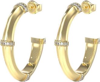 Guess Womens UBE05160YG Ladies Bamboo Earrings - Gold - One Size