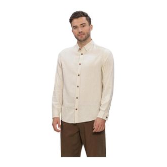 Anerkjendt Heren, Overhemden, Beige, Maat: XL Katoen