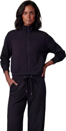 Lords of Harlech Womens Cropped Zip Jacket in Very Black at Nordstrom, Size Xx-Large