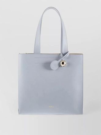 Furla tote bag silk and nylon top handles charm