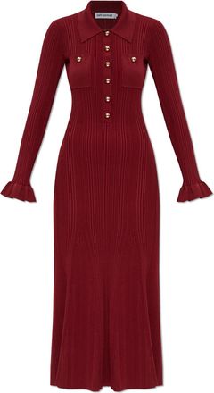 Self Portrait Self-portrait Ribbed Dress With Pockets