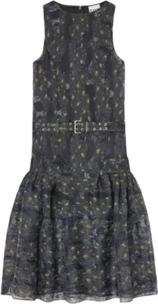 Ganni Kleedjes, Dames, Veelkleurig, M, Polyester, Jurk
