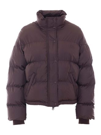 Courr&egrave;ges Bordeaux Cropped Down Jacket