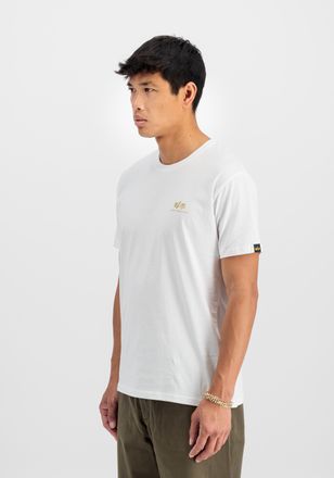 Alpha Industries T-Shirt ALPHA INDUSTRIES Basic T-Shirt SL TPU, Herren, Gr. XXL, gold (wei&szlig;, gold), Obermaterial: 100% Baumwolle, Shirts T-Shirt