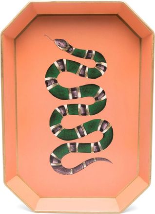 Les-Ottomans Snake vassoio di ferro dipinto a mano