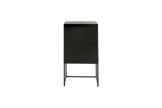 POMAX Gabinete de madera negro