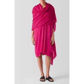 Eileen Fisher Large Silk Scarf in Azalea at Nordstrom Rack