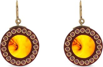Mark Davis Orecchini Garnet Bakelite in oro giallo 18 carati
