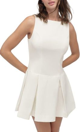 Favorite Daughter x Nobody Wants This Anything Can Happen Pleated Minidress in Ivory at Nordstrom, Size 12
