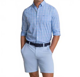Southern Tide South Beach Coastal Breeze Shirt In Ocean Channel