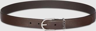 Gucci Belt With Stirrup Buckle, Size Gucci 100, Brown, Leather