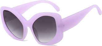 Generic Men And Women Trendy Party Photo Shooting Sunglasses Large Frame Vacation Personalized Sun Glasses(Purple)