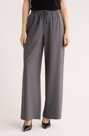 Leith Brooklyn Pull-On Straight Leg Pants in Grey Charcoal Heather at Nordstrom Rack, Size X-Large