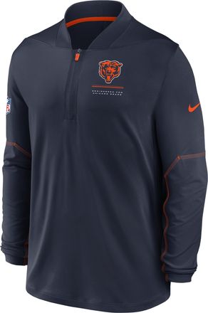 Nike Chicago Bears Sideline Nike Mens Dri-FIT NFL 1/2-Zip Top in Blue | 03BA051Y7Q-EKU