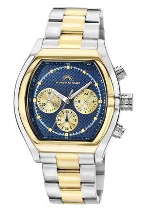 Porsamo Bleu Roman Stainless Steel Two Tone & Blue Mens Watch 1291EROS