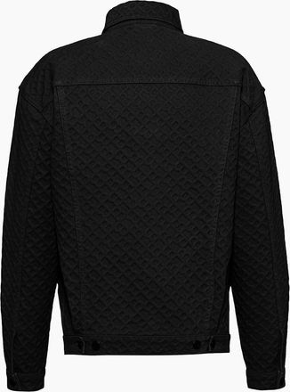 HUGO BOSS Mens Collared Neck Trucker Regular Fit Jacket - Black - Size: Regular/40