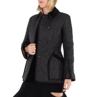 Burberry Diamond Quilted Cotton Riding Jacket, Brand Size 4 (US Size 2)