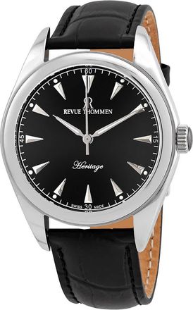 Revue Thommen Heritage Automatic Black Dial Mens Watch 21010.2538