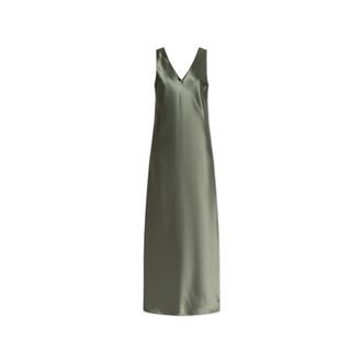 By Malene Birger Maxi Dresses, female, Green, Size: M Levita Dress