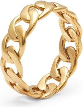 Nialaya Skyfall Chain Ring in Gold at Nordstrom, Size 5