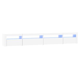vidaXL Vidaxl - Mueble De Tv Con Luces Led Blanco 270x35x40 Cm